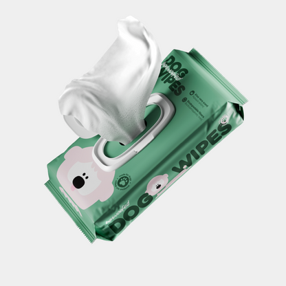 Μαντηλάκια σκύλου από βιοδιασπώμενες ίνες 80τμχ - Aloe Vera